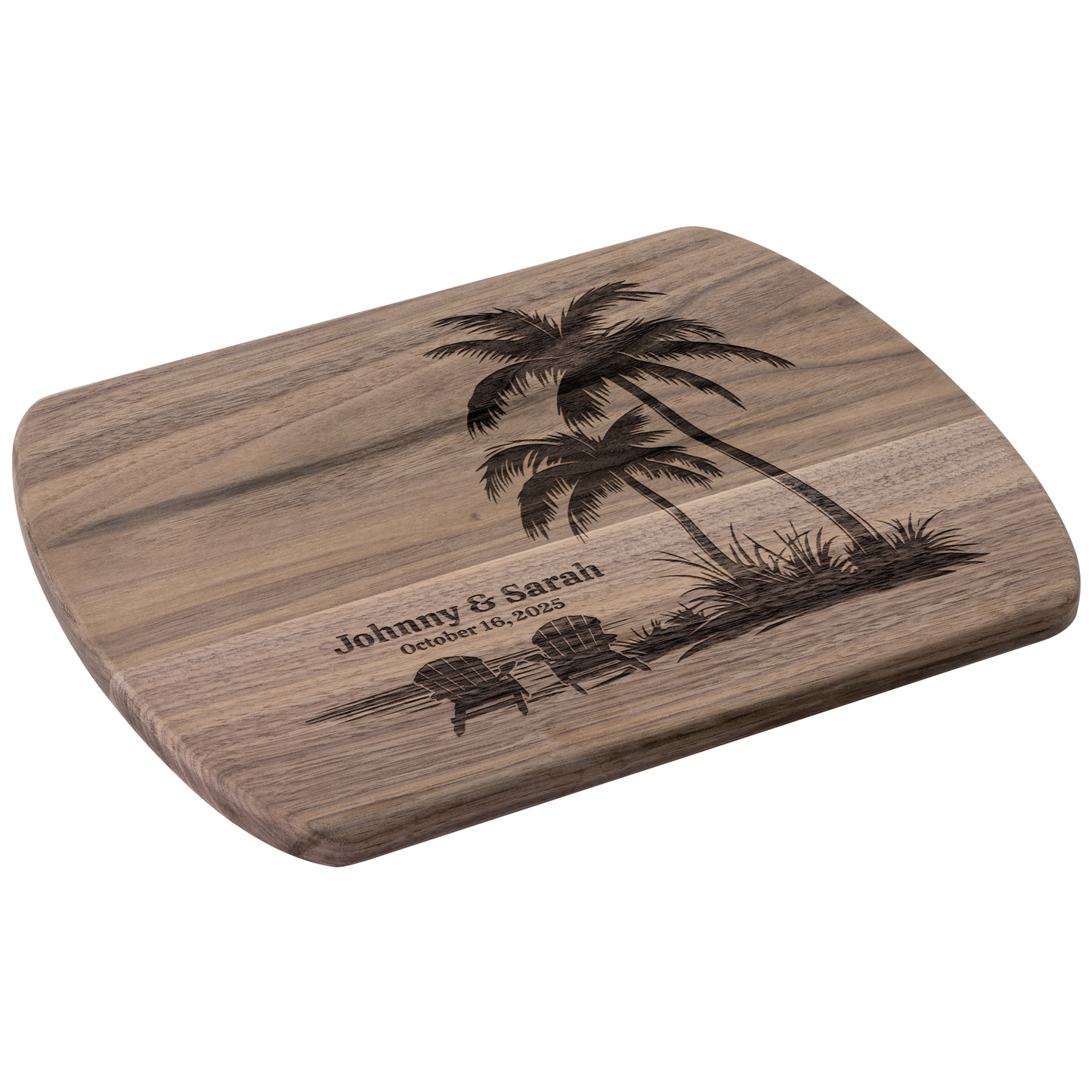 Tropical Beach Cutting Board Personalized