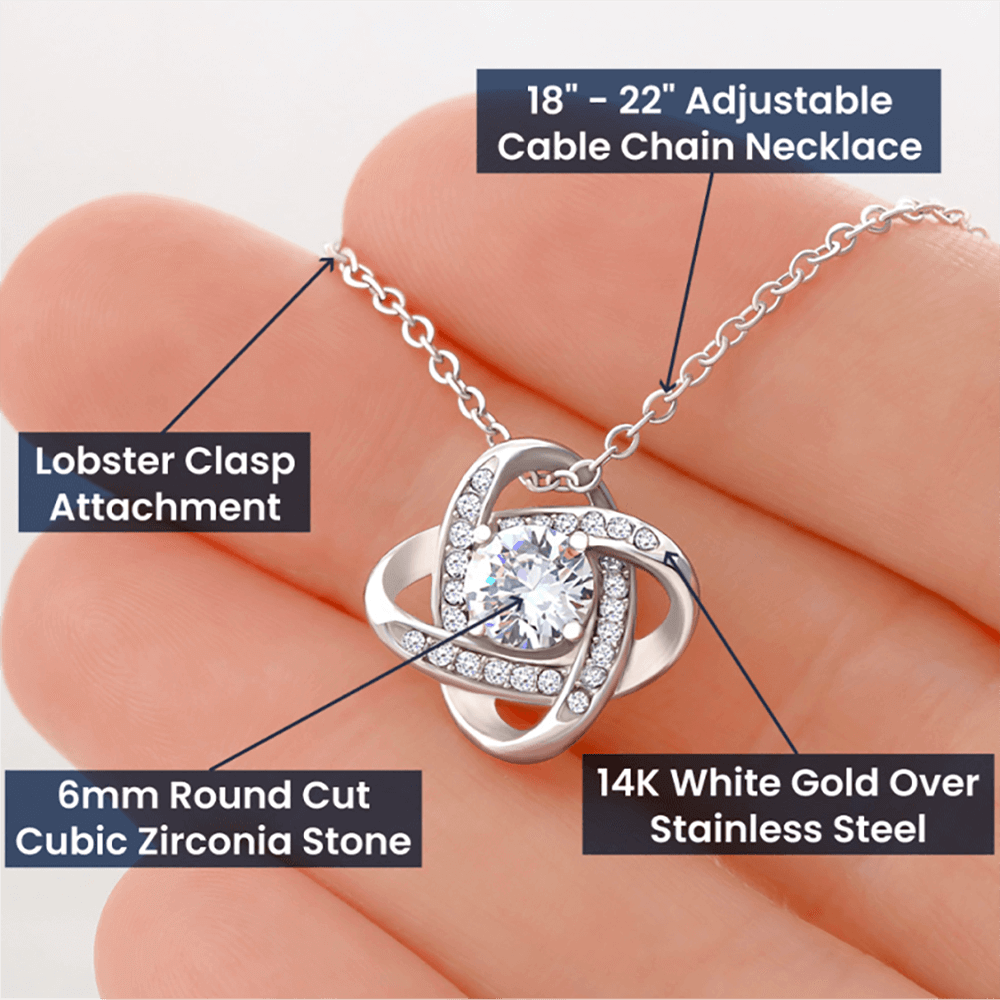 Personalized Forever Love Necklace for Wife Anniversary Gift
