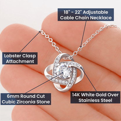 Personalized Forever Love Necklace for Wife Anniversary Gift