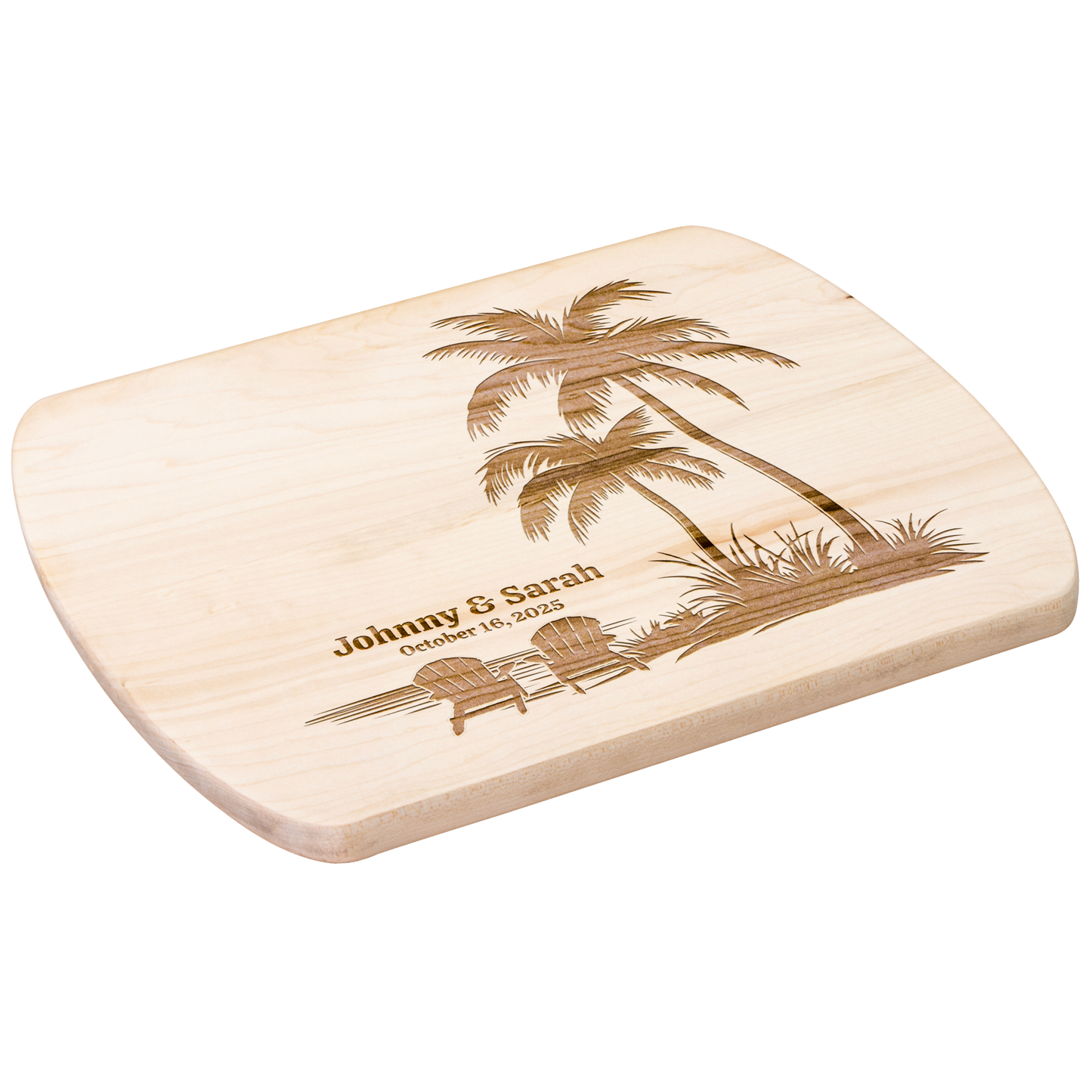 Tropical Beach Cutting Board Personalized