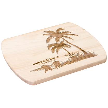 Tropical Beach Cutting Board Personalized