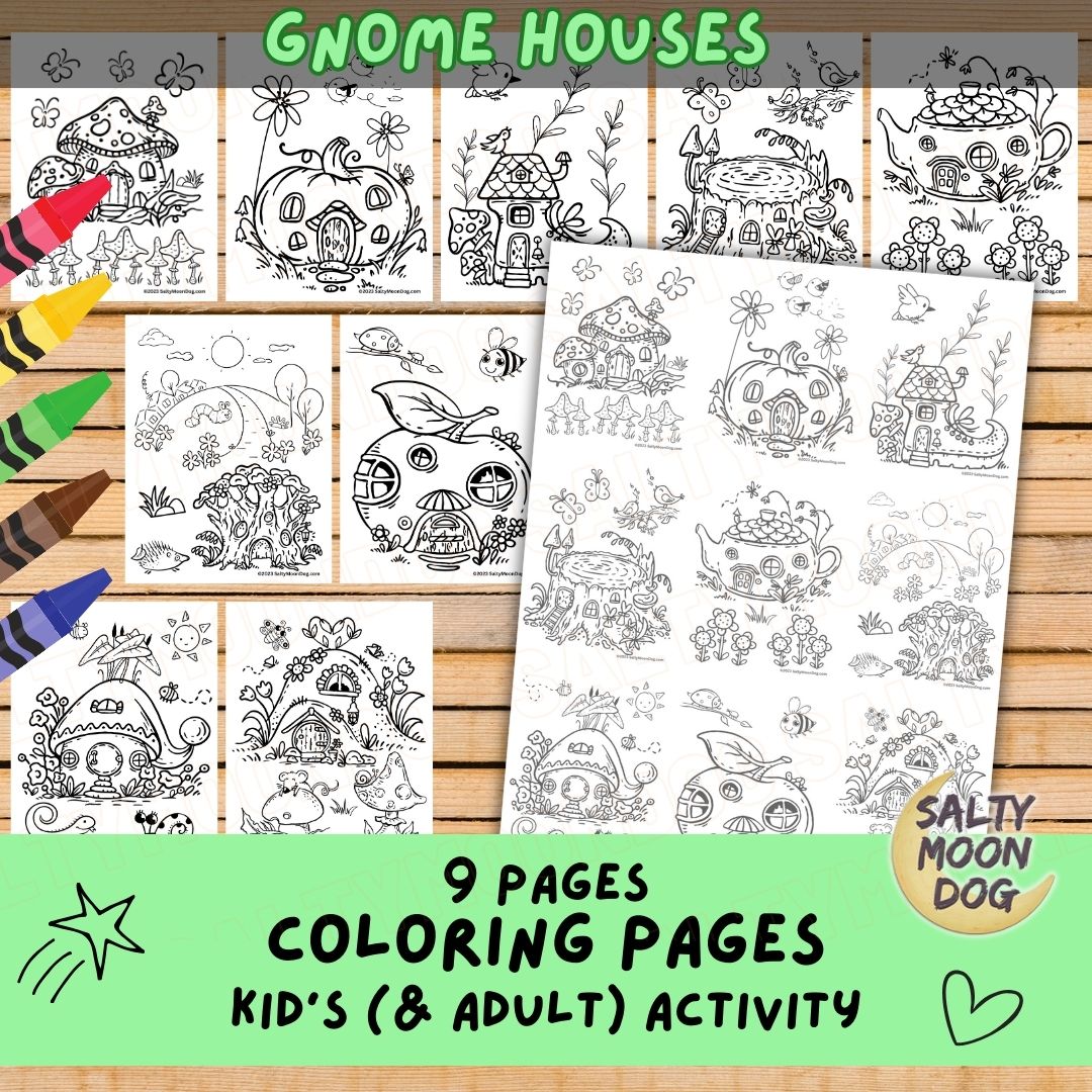 Gnome Coloring Pages Book