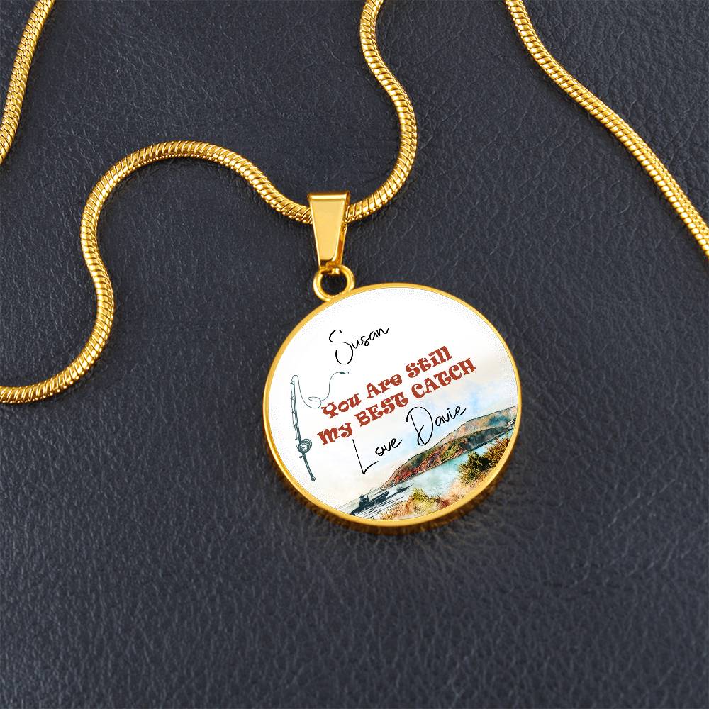 Personalized Best Catch Fishing Necklace