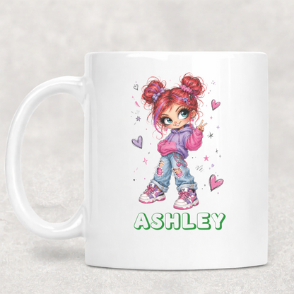 Personalized Sassy Girl - Not Stubborn Just Made of Opinions and Glitter Coffee Mug