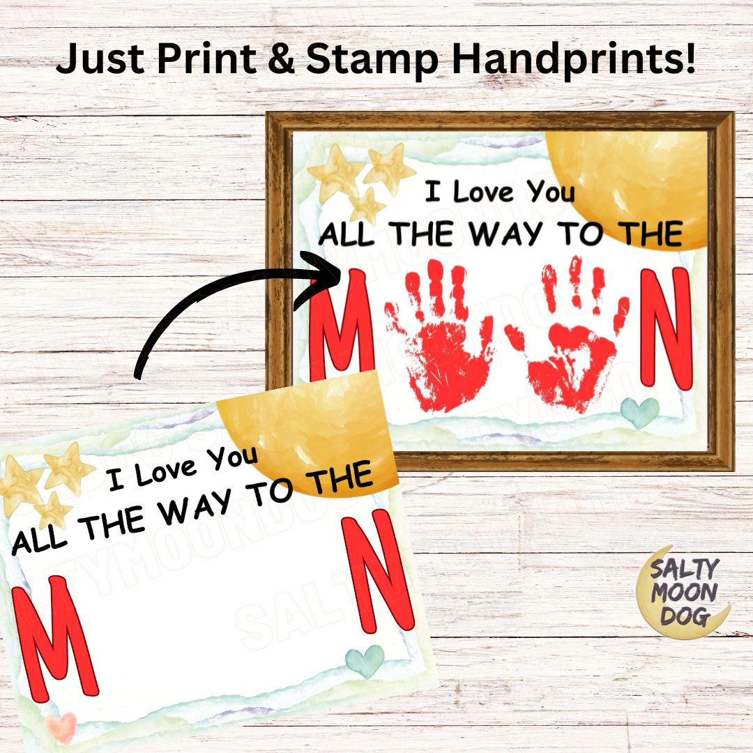 Handprint Art Mom or Dad