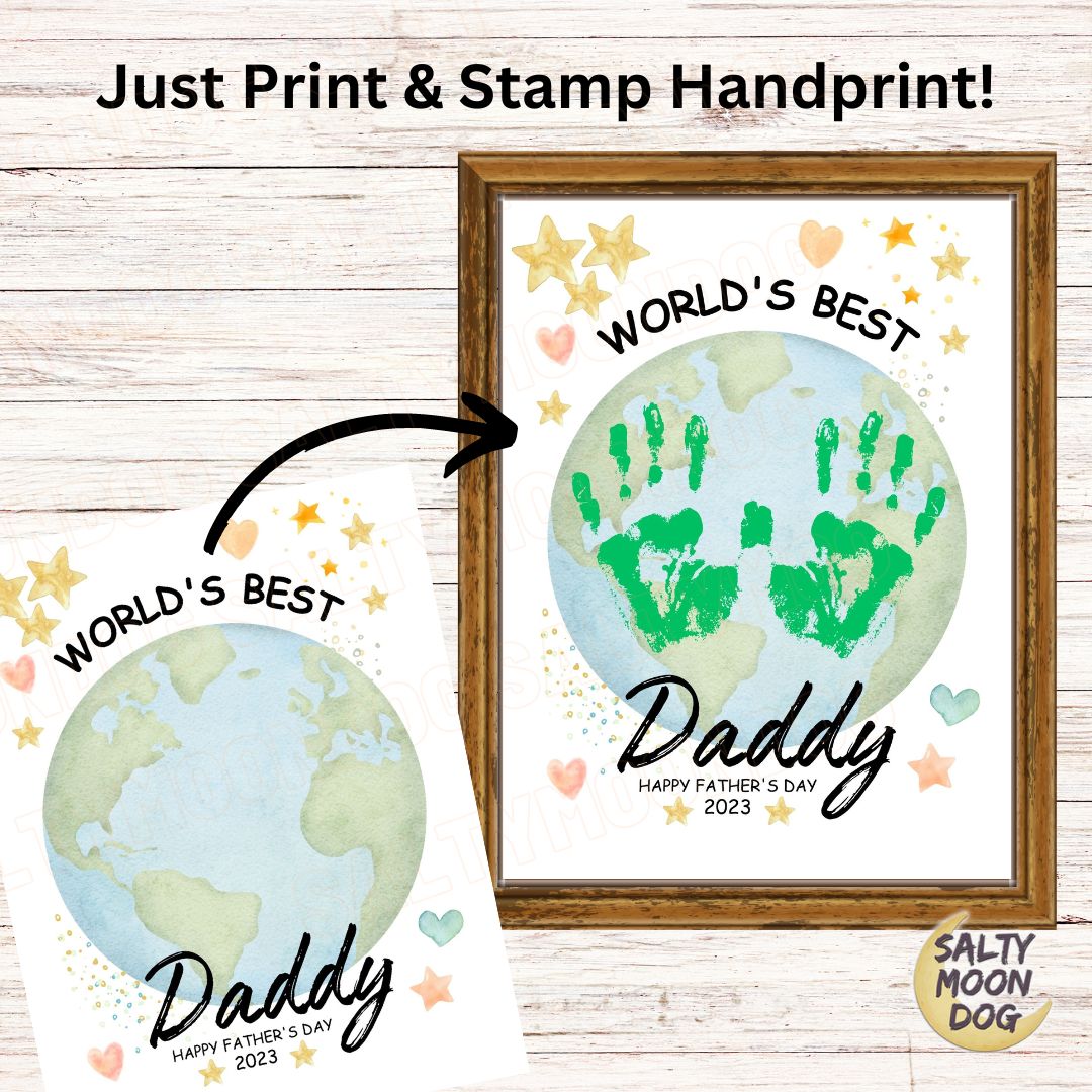Father's Day Handprint Art For Dad
