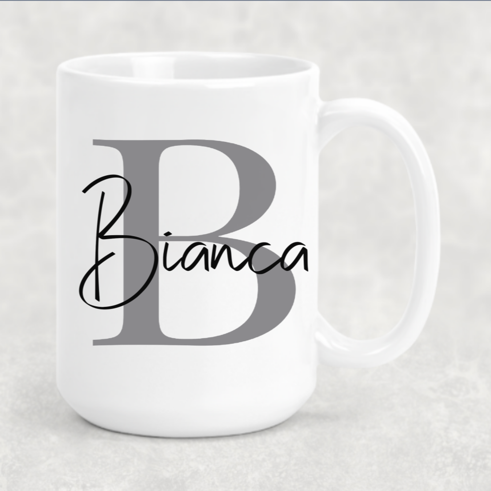 Monogram Initial Name Mug