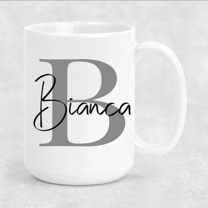 Monogram Initial Name Mug