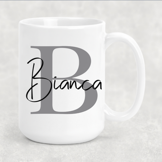 Monogram Initial Name Mug