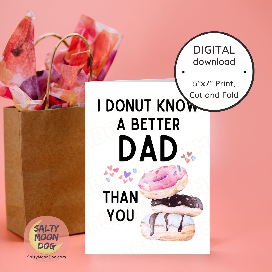 Donut Card For Dad