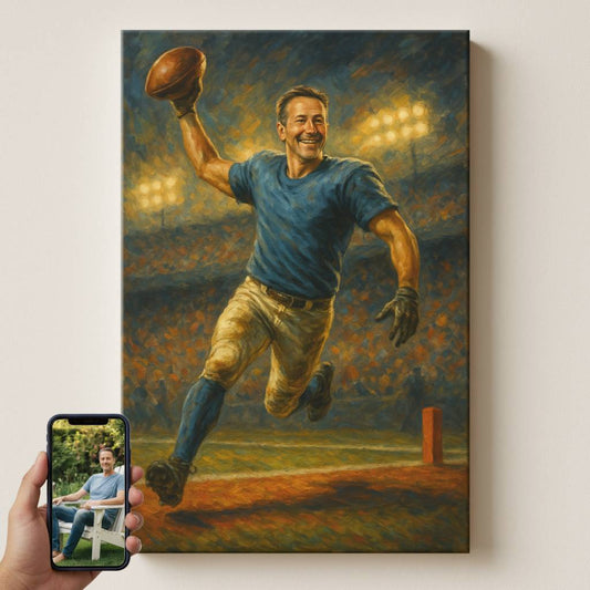 Touchdown - Glory Days Football Canvas Print