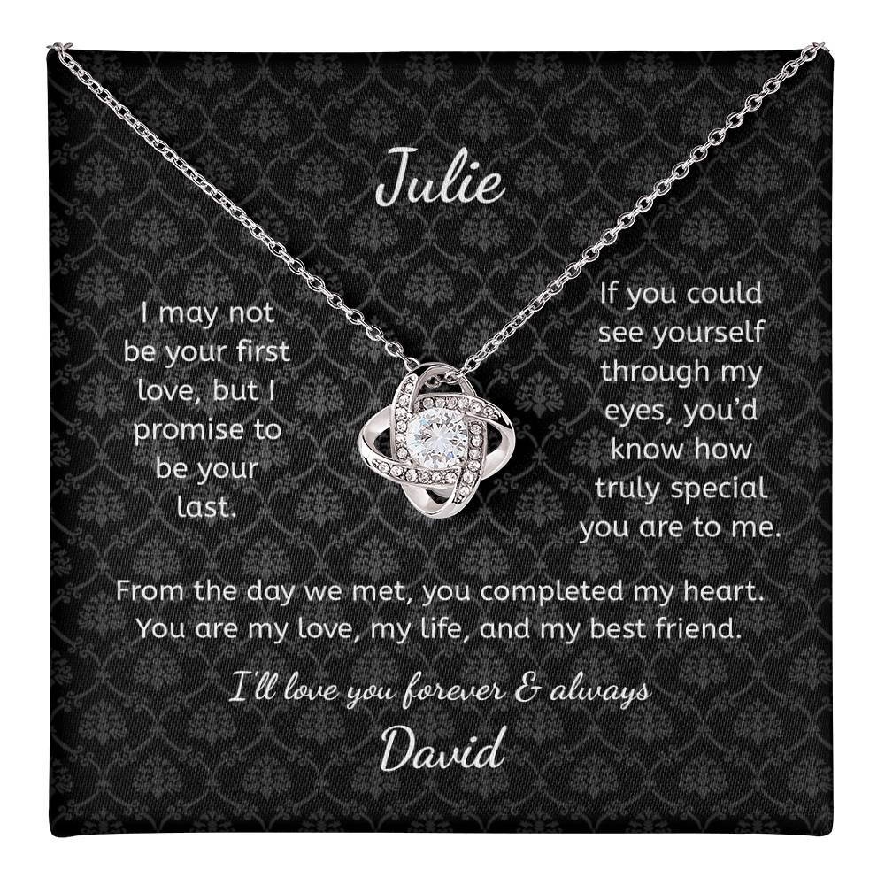 To My Wife - First Hello Personalized Necklace
