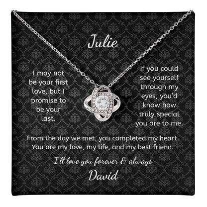 To My Wife - First Hello Personalized Necklace