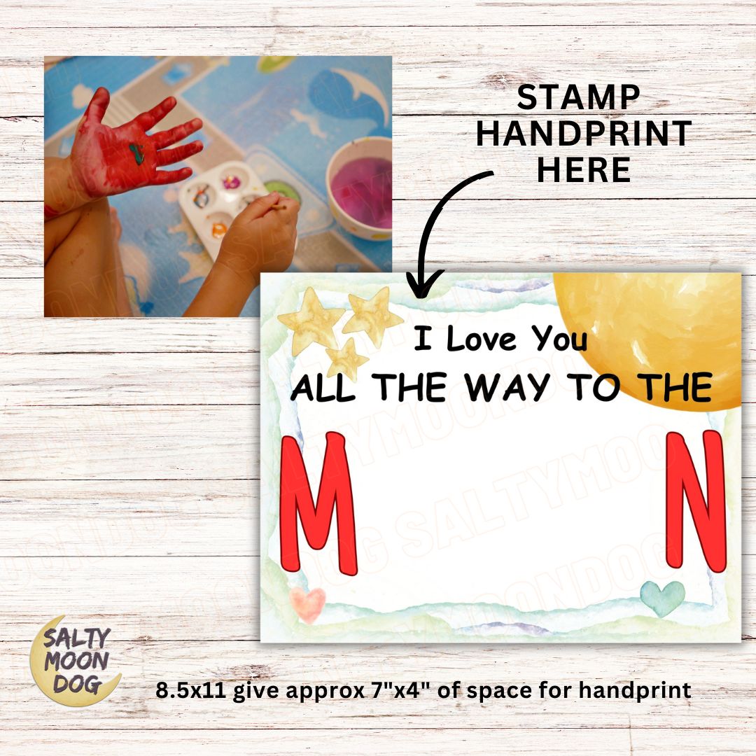 Handprint Art Mom or Dad