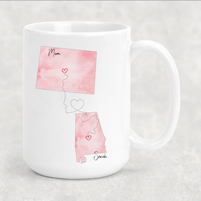 Long Distance Mom Mug State to State
