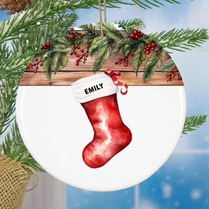 Family Stocking Ornament