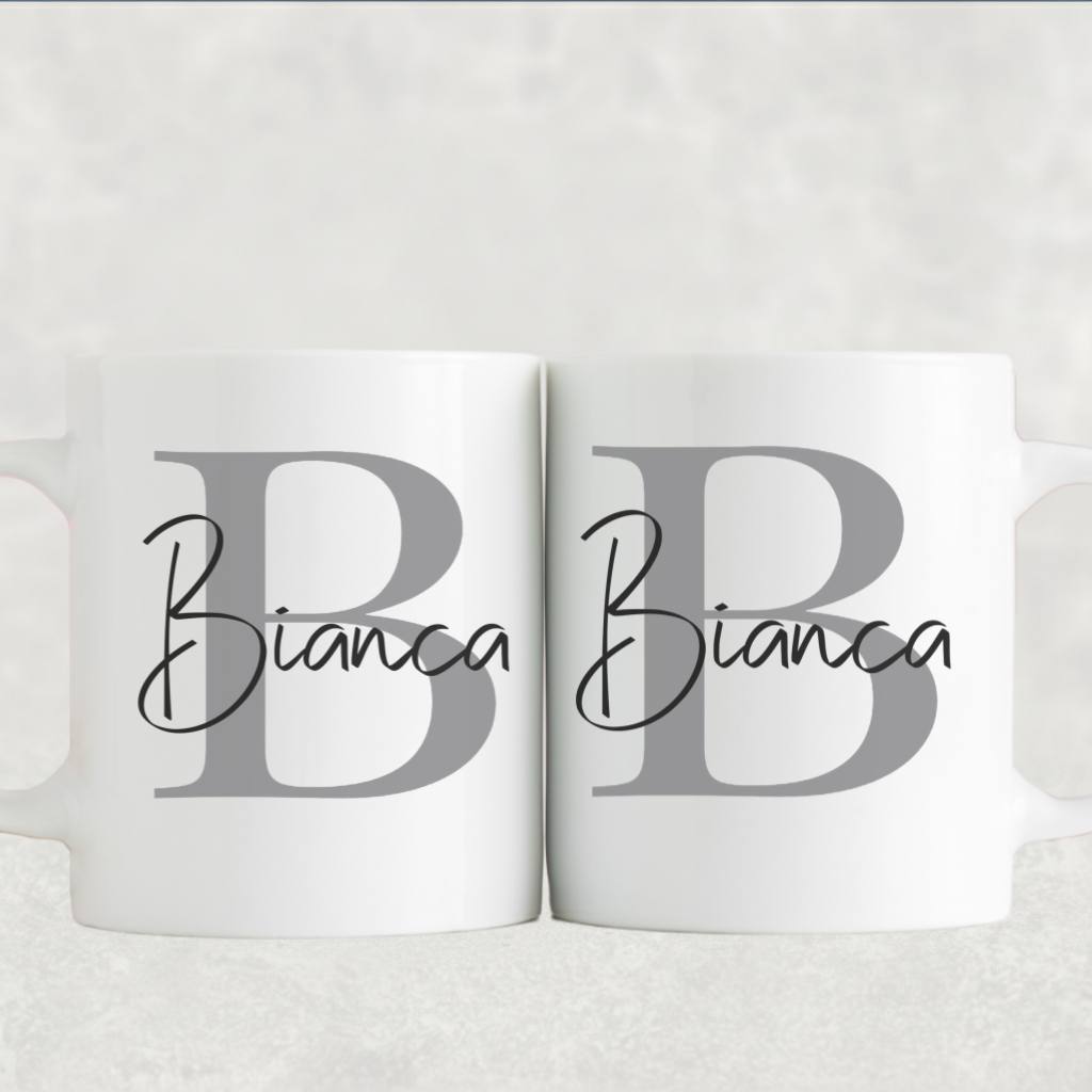 Monogram Initial Name Mug
