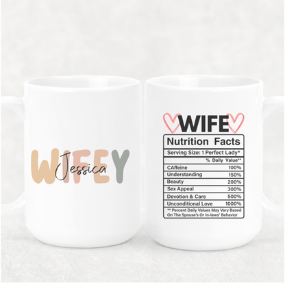 Personalized Wife Nutrition Mug