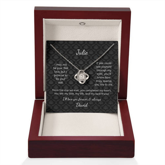 To My Wife - First Hello Personalized Necklace