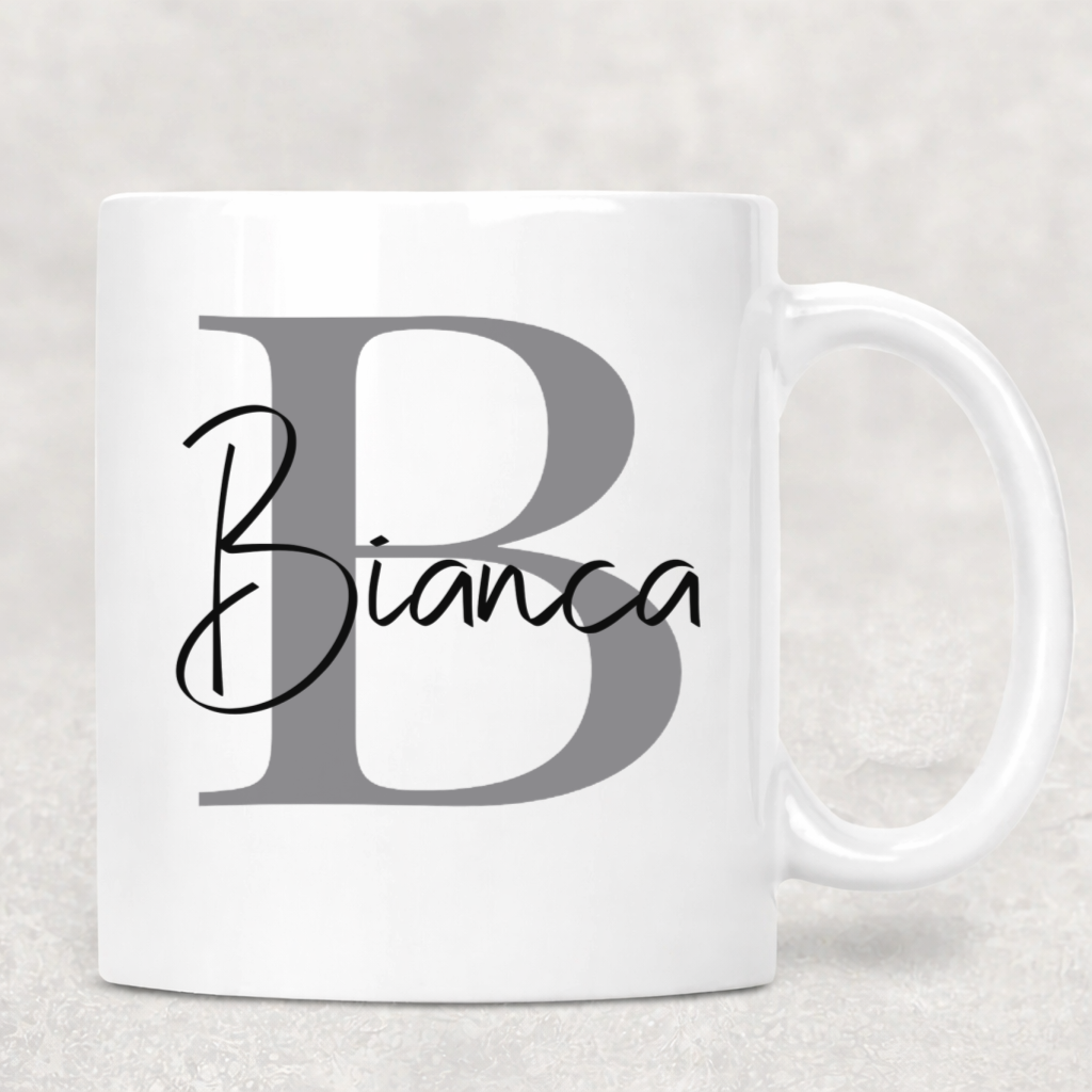 Monogram Initial Name Mug
