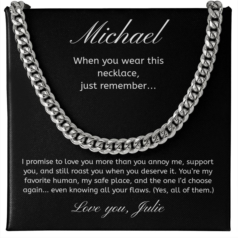 Personalized Gift For Him Necklace