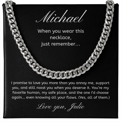Personalized Gift For Him Necklace