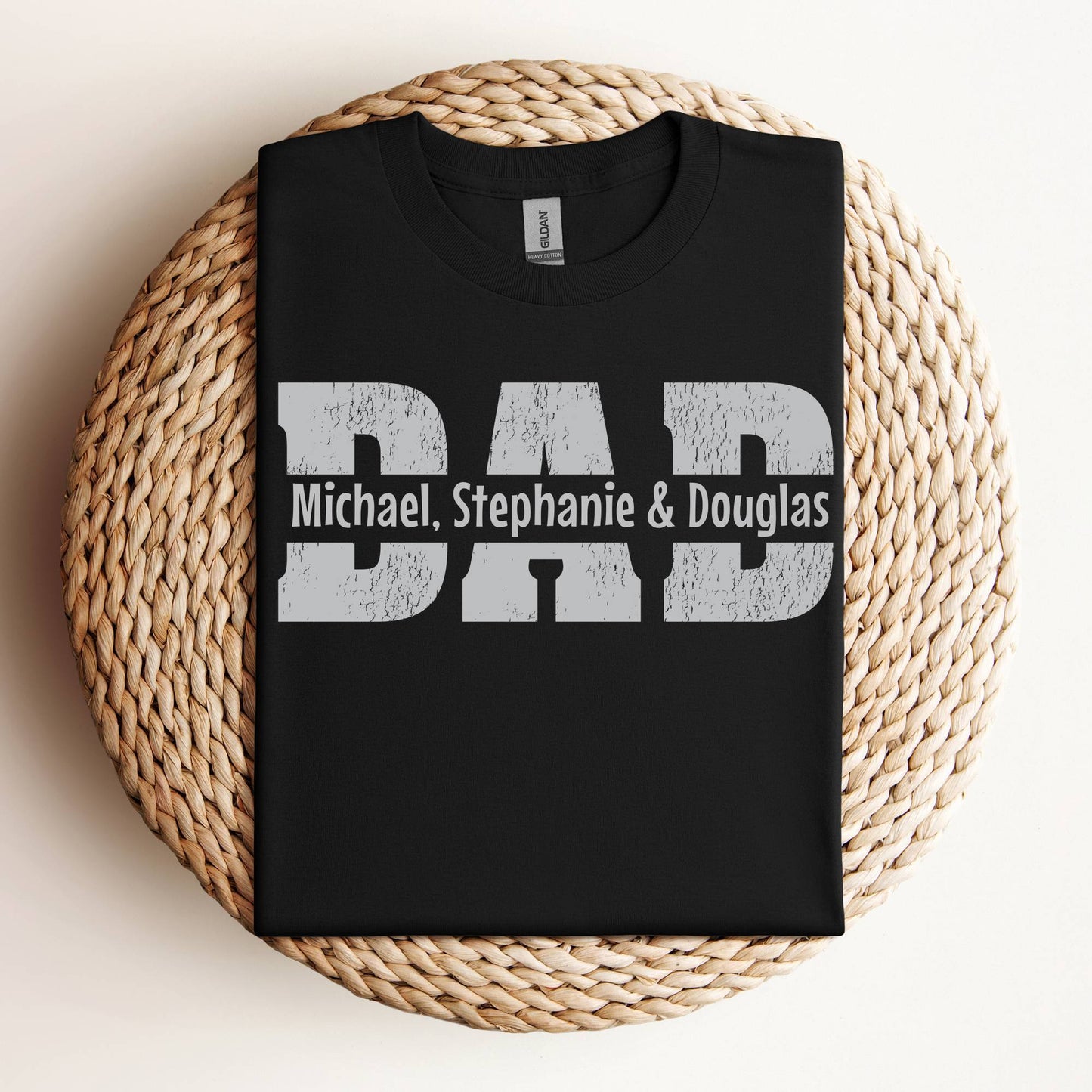 Dad With Children's Names Thru It