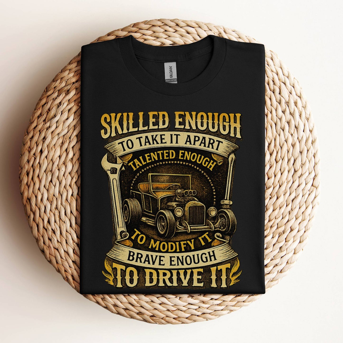 Skilled Enough To Modify It Hot Rod Mechanic Shirt