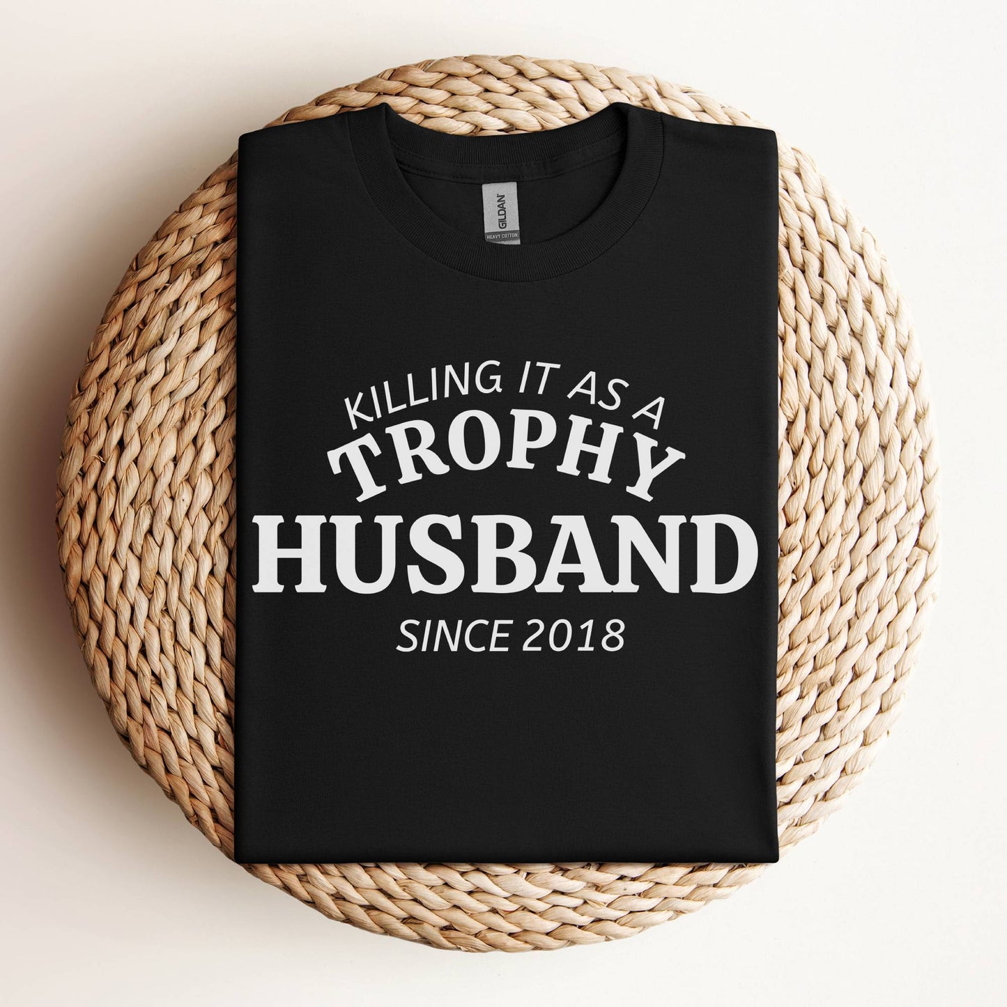 Personalized Trophy Husband T-Shirt Funny Gift for Husband