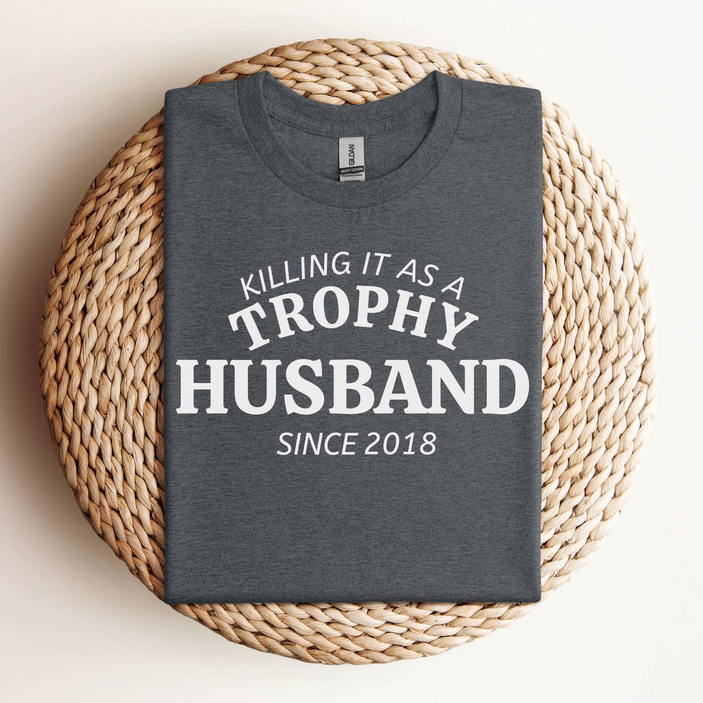 Personalized Trophy Husband T-Shirt Funny Gift for Husband