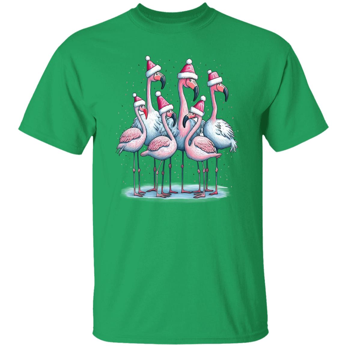 Christmas Pink Flamingo Shirt