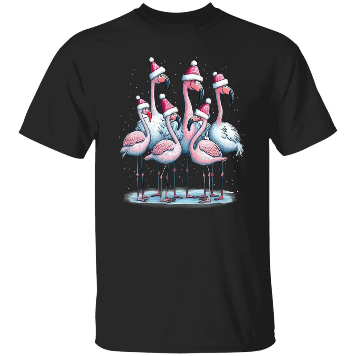 Christmas Pink Flamingo Shirt