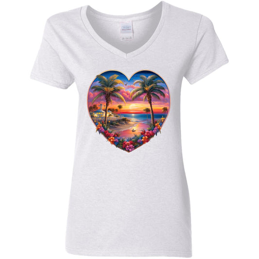 Tropical Heart Ladies T-Shirt