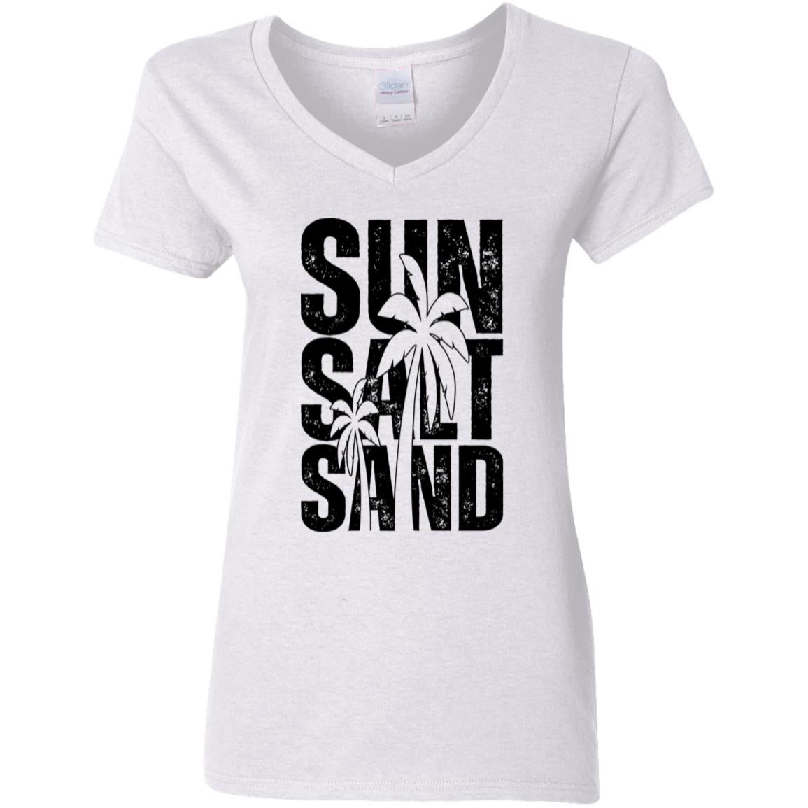Distressed Sun Salt Sand Ladies T-Shirt