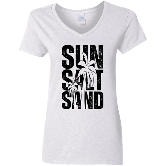 Distressed Sun Salt Sand Ladies T-Shirt