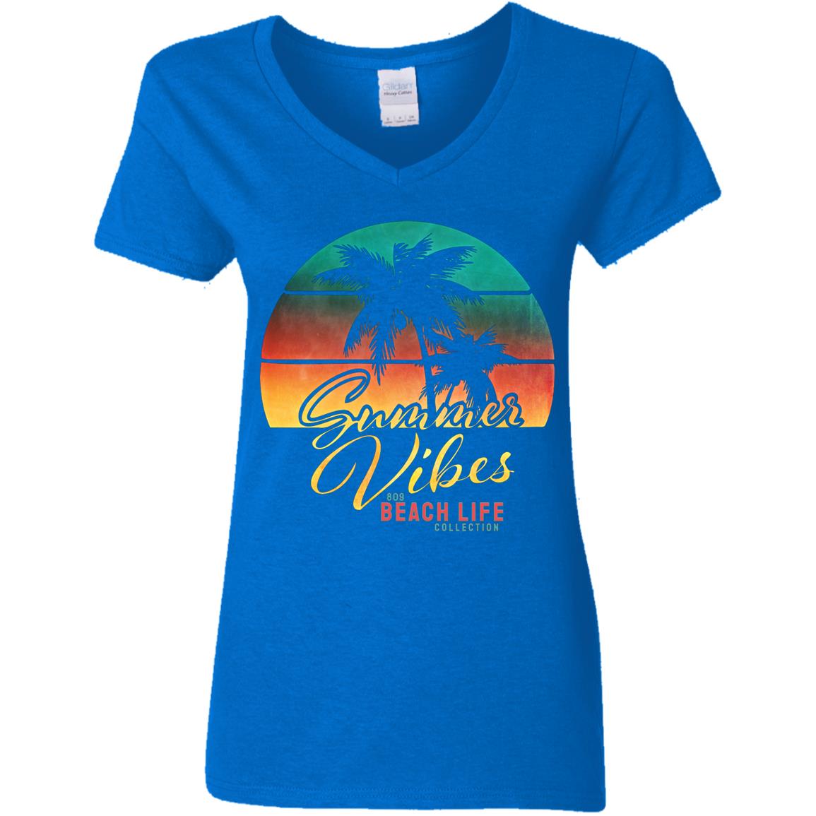 Summer Beach Vibes Ladies T-Shirt