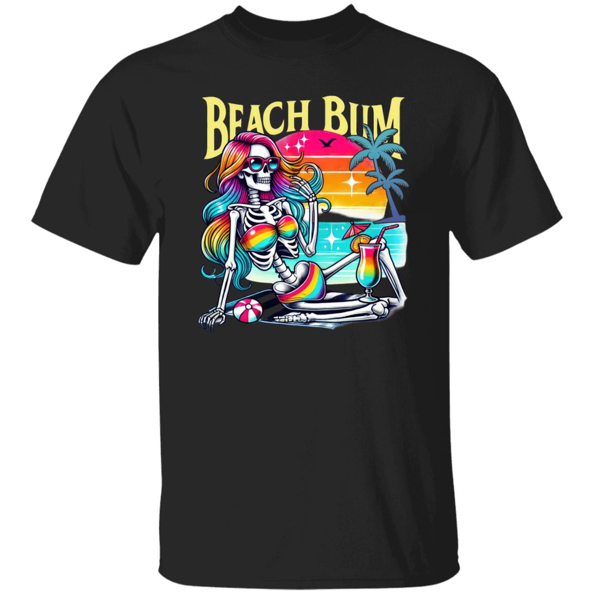 Skeleton Beach Bum T-Shirt