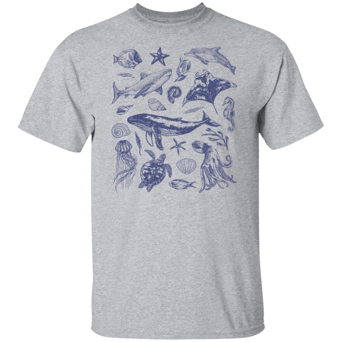 Vintage 90s Tattoo Sea Animal T-shirt