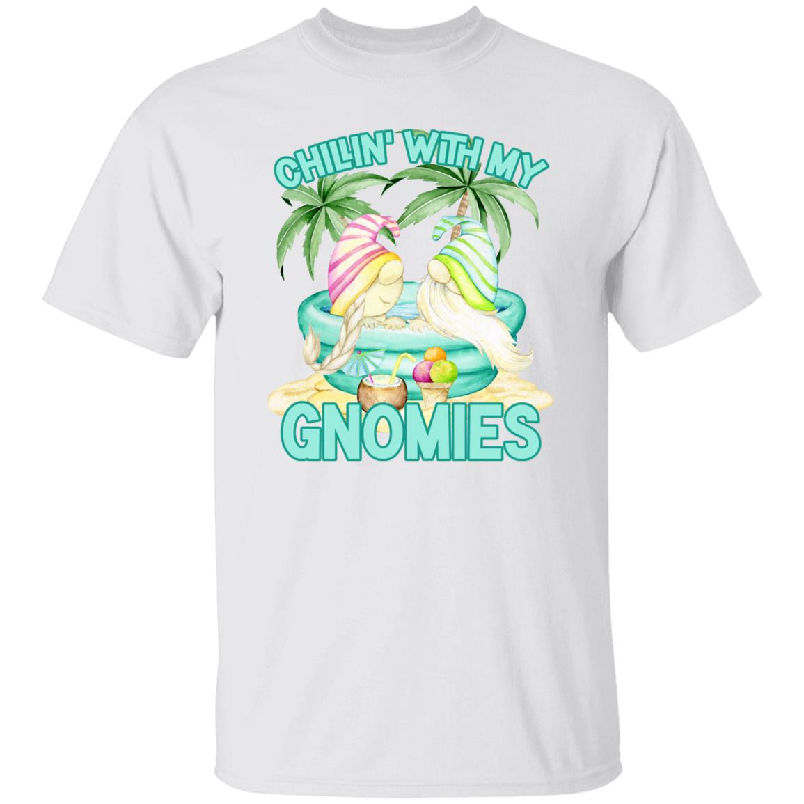 Chillin With My Gnomies Beach T-Shirt