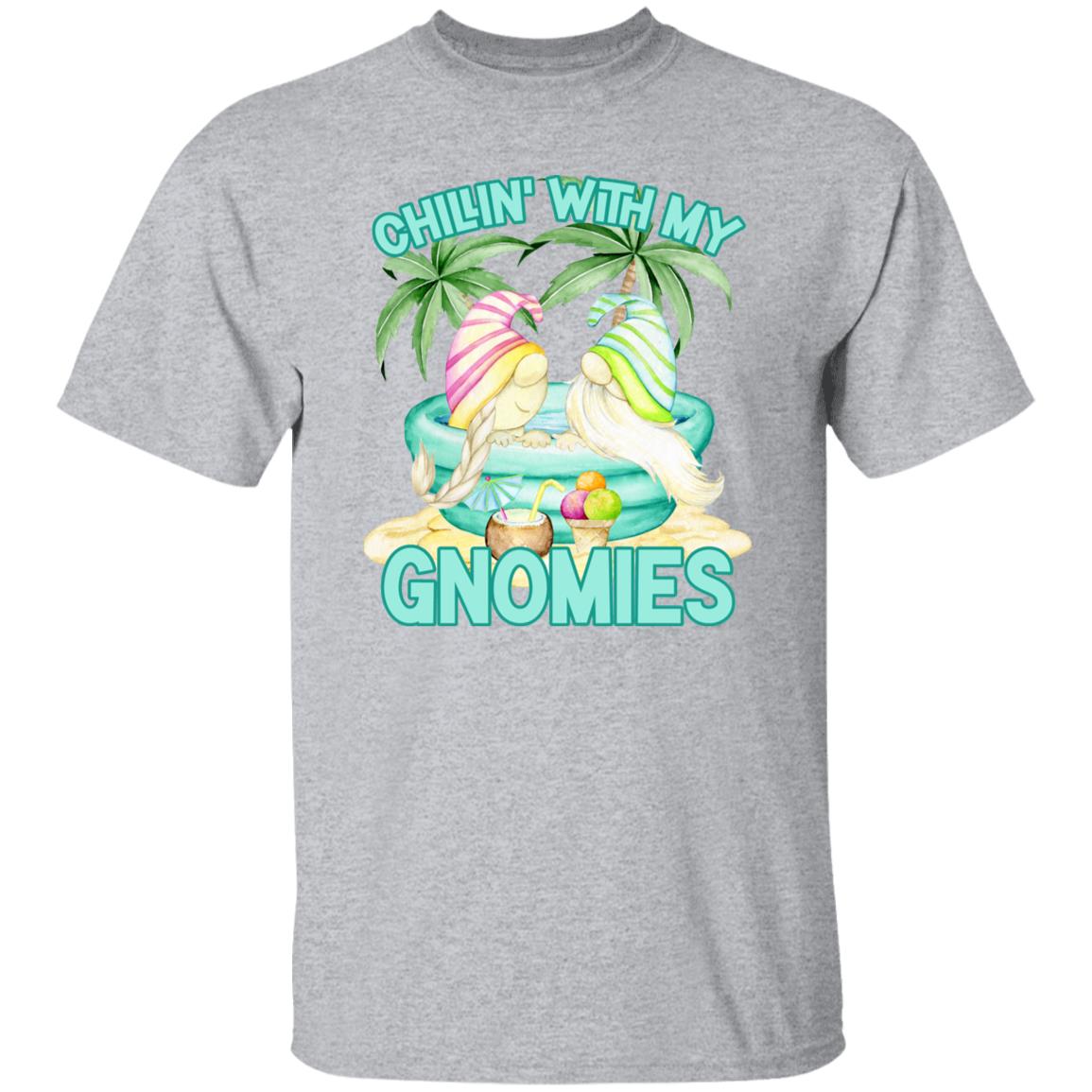 Chillin With My Gnomies Beach T-Shirt