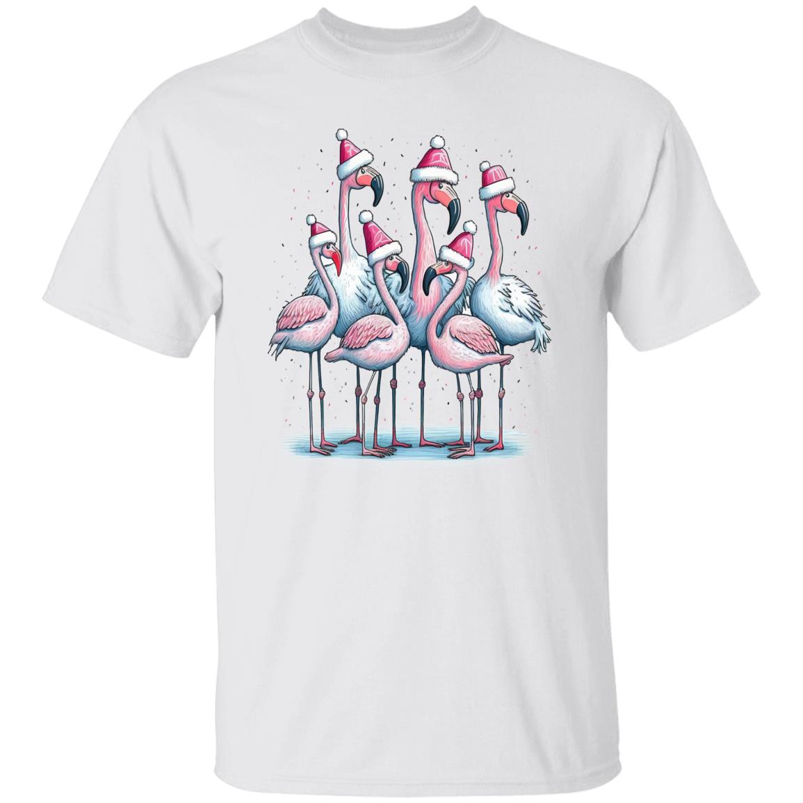 Christmas Pink Flamingo Shirt