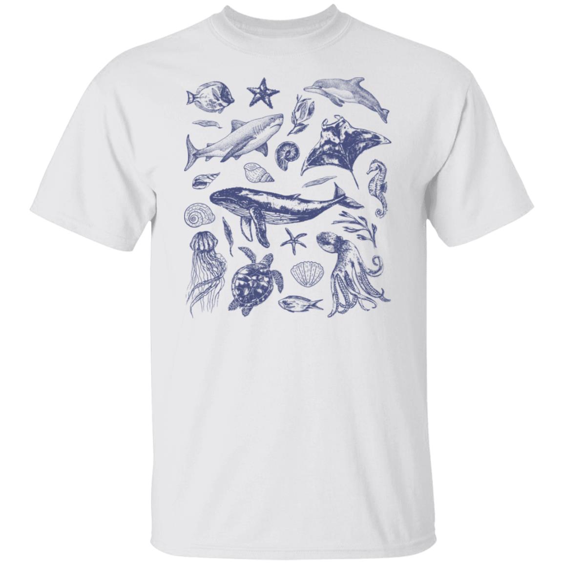 Vintage 90s Tattoo Sea Animal T-shirt