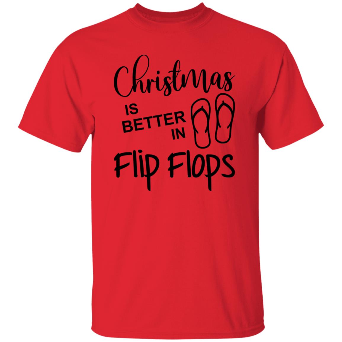 Christmas is Better in Flip Flops Tee