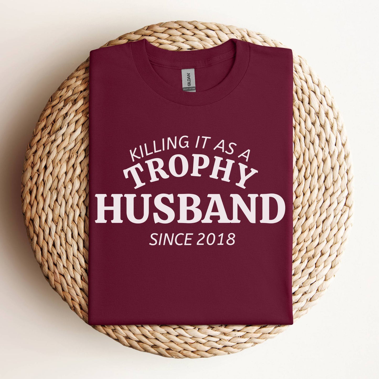 Personalized Trophy Husband T-Shirt Funny Gift for Husband