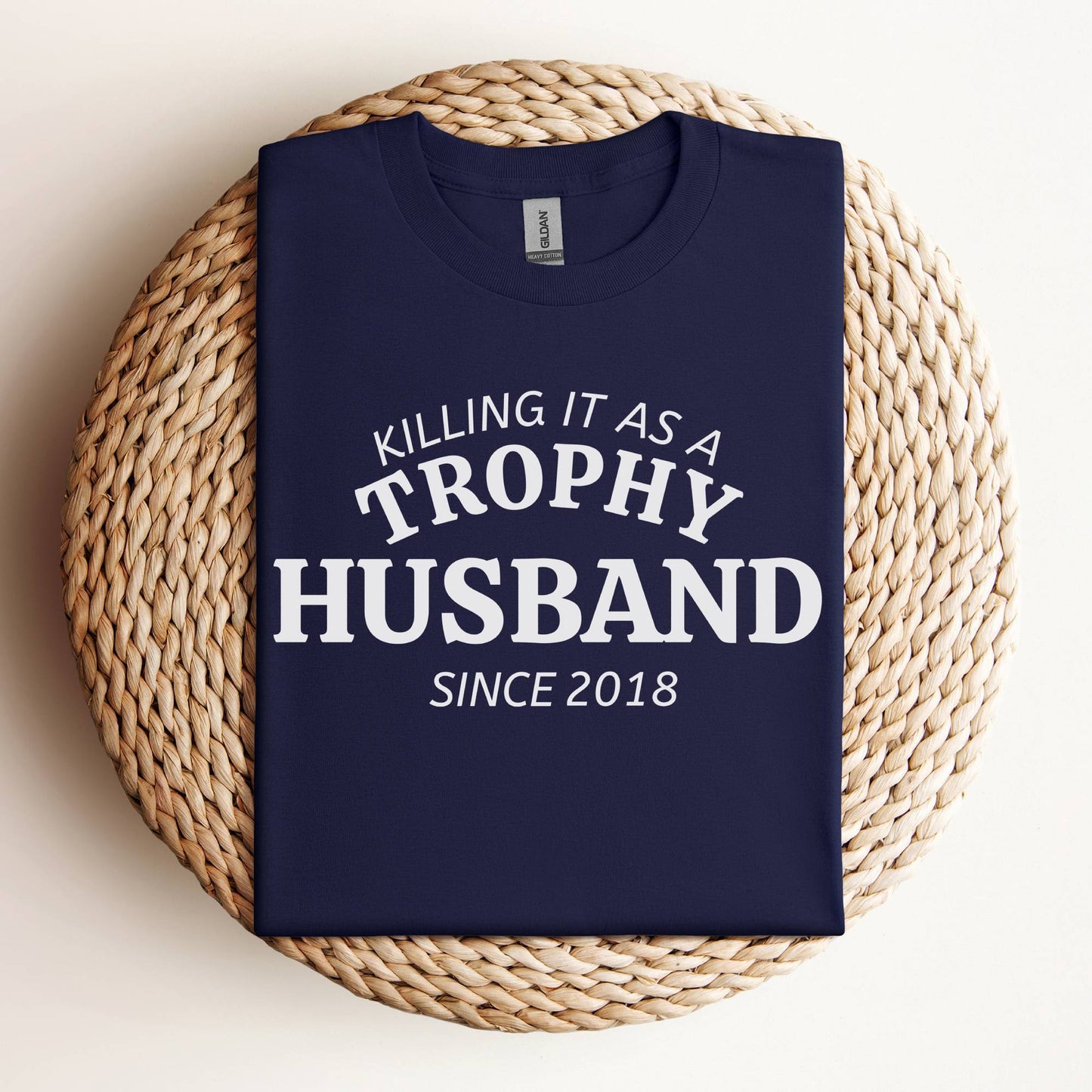 Personalized Trophy Husband T-Shirt Funny Gift for Husband