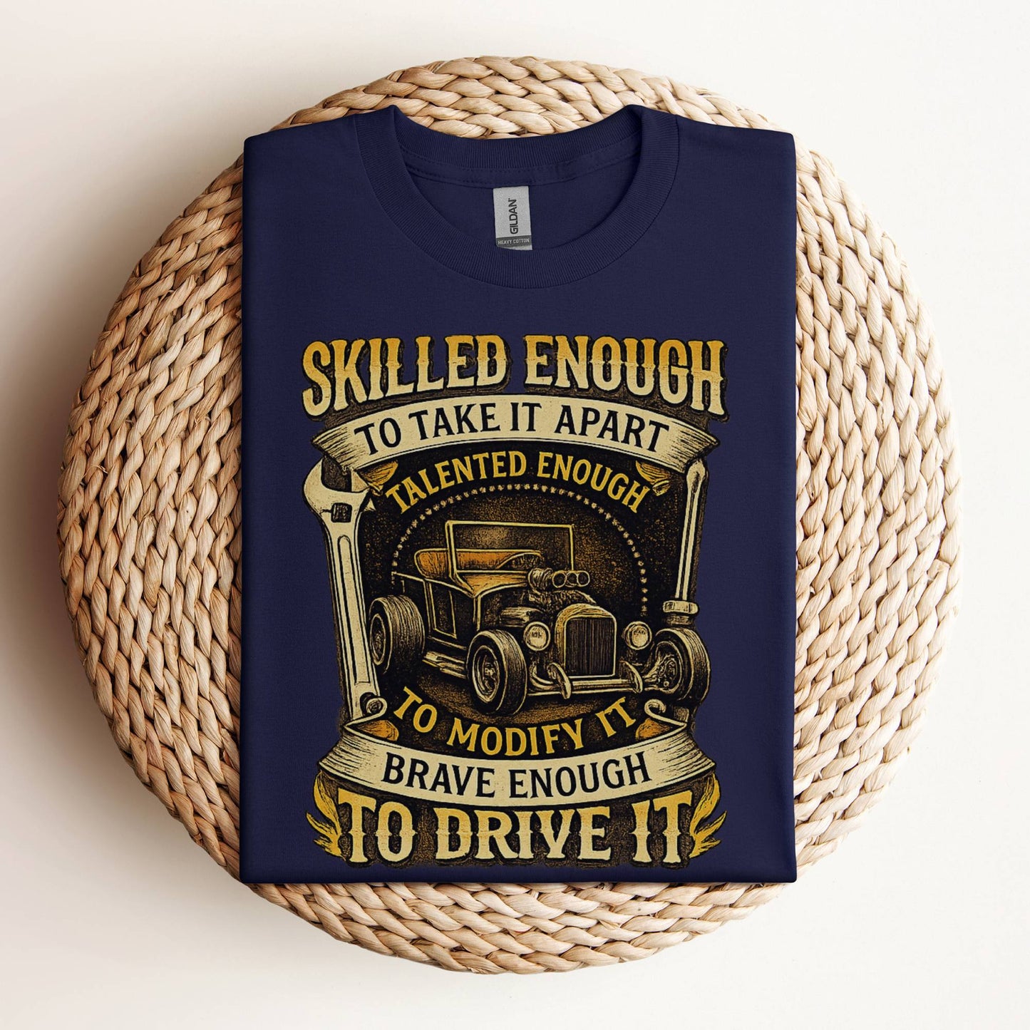 Skilled Enough To Modify It Hot Rod Mechanic Shirt