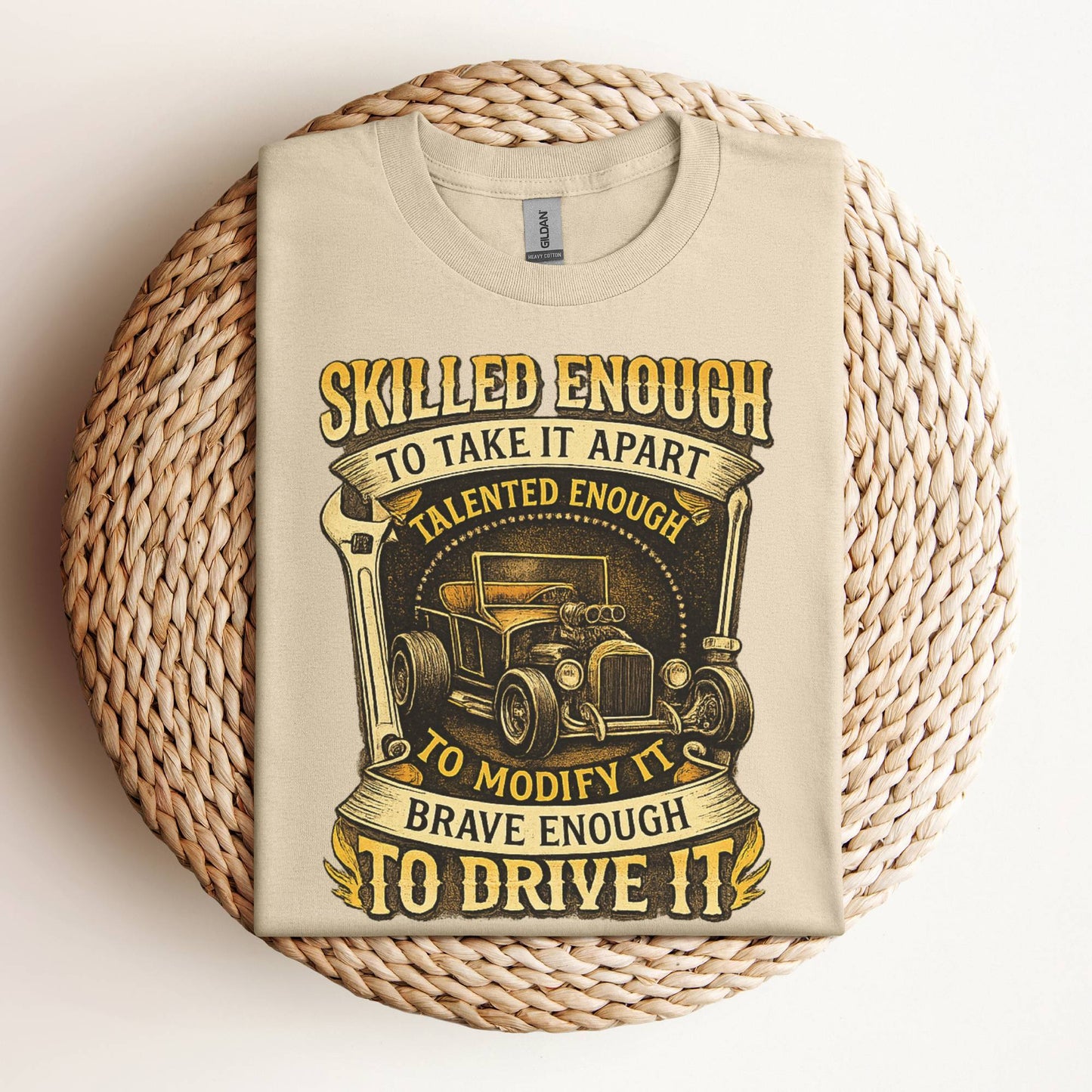 Skilled Enough To Modify It Hot Rod Mechanic Shirt