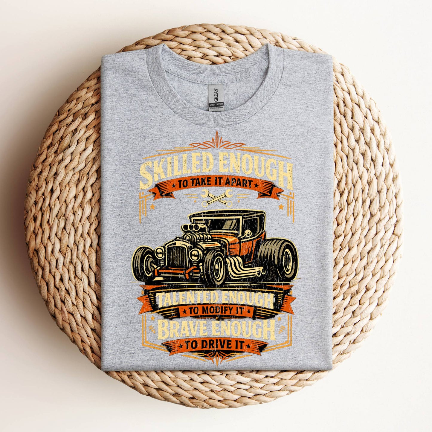 Brave Enough To Drive It Vintage Hot Rod T-Shirt