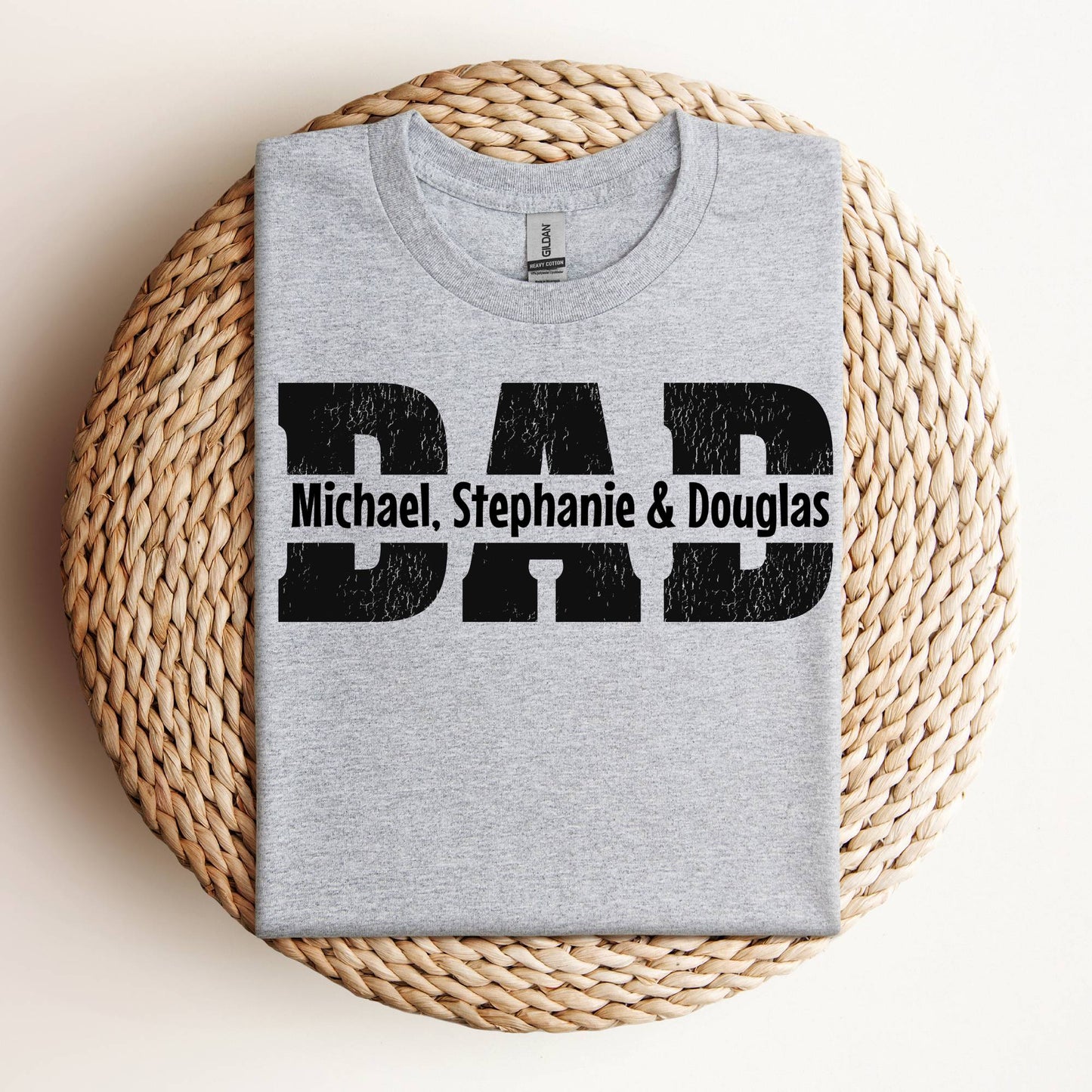 Dad With Children's Names Thru It