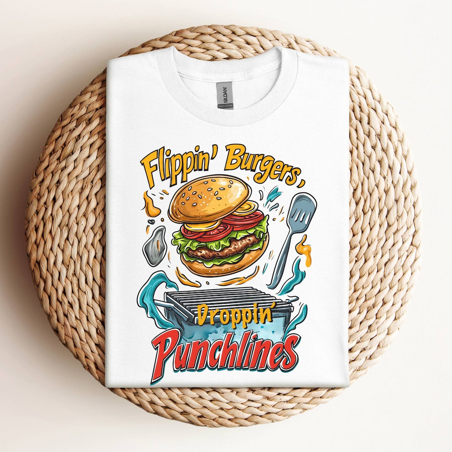 Flipping Burgers Dropping Punchlines